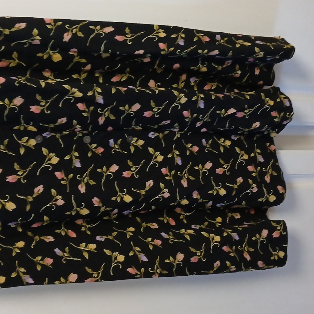 Liz Claiborne Black Floral Skirt - Picture 4 of 4
